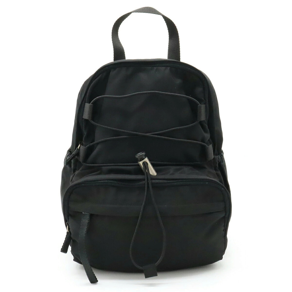 Prada Backpack Rucksack Canvas Black Nero Black